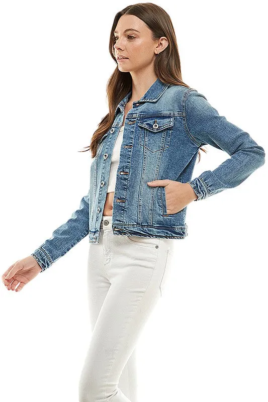 Jasmine Spandex  Ladies  Casual Denim Jacket