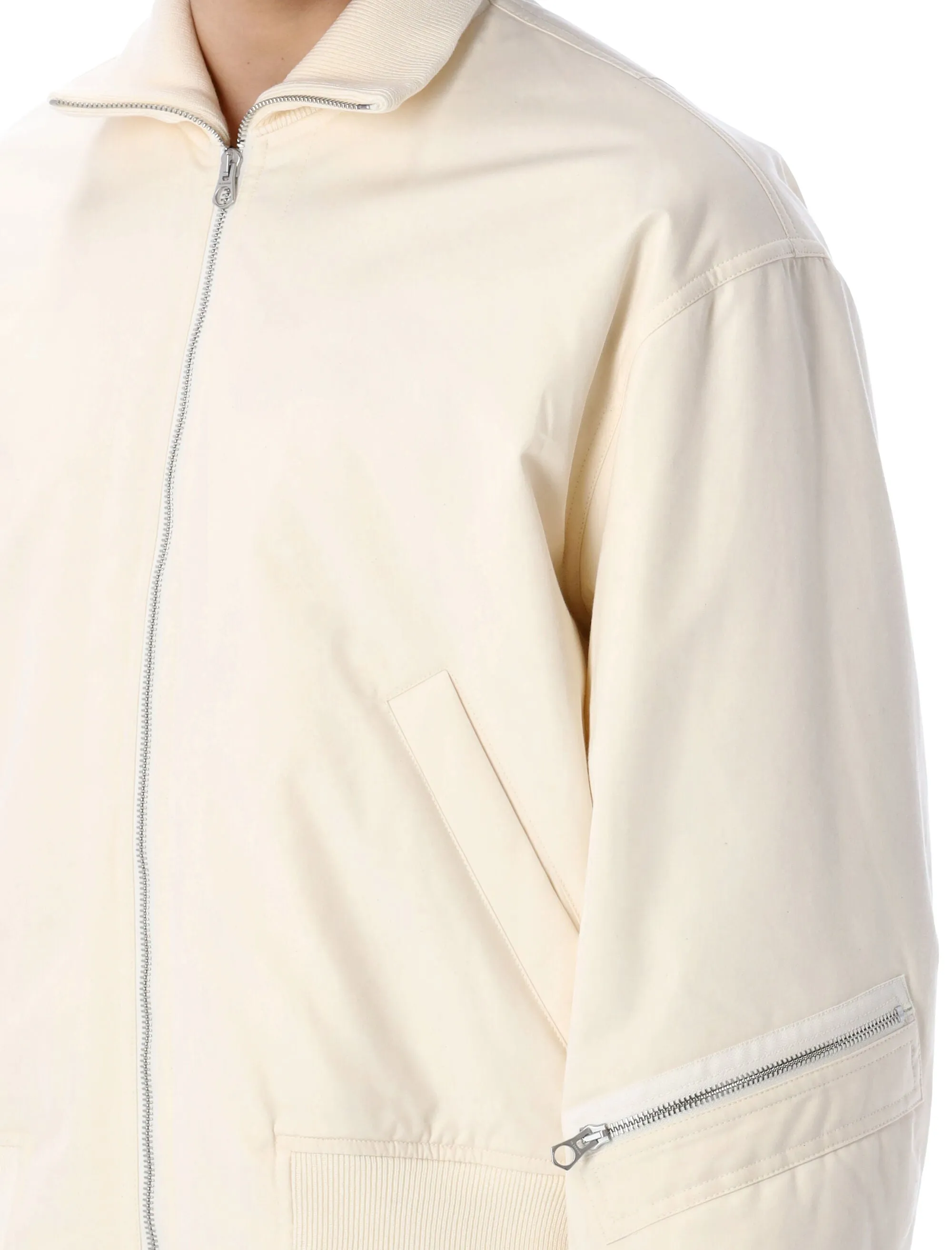 Jil Sander Long-Sleeved Zipped Bomber Jacket