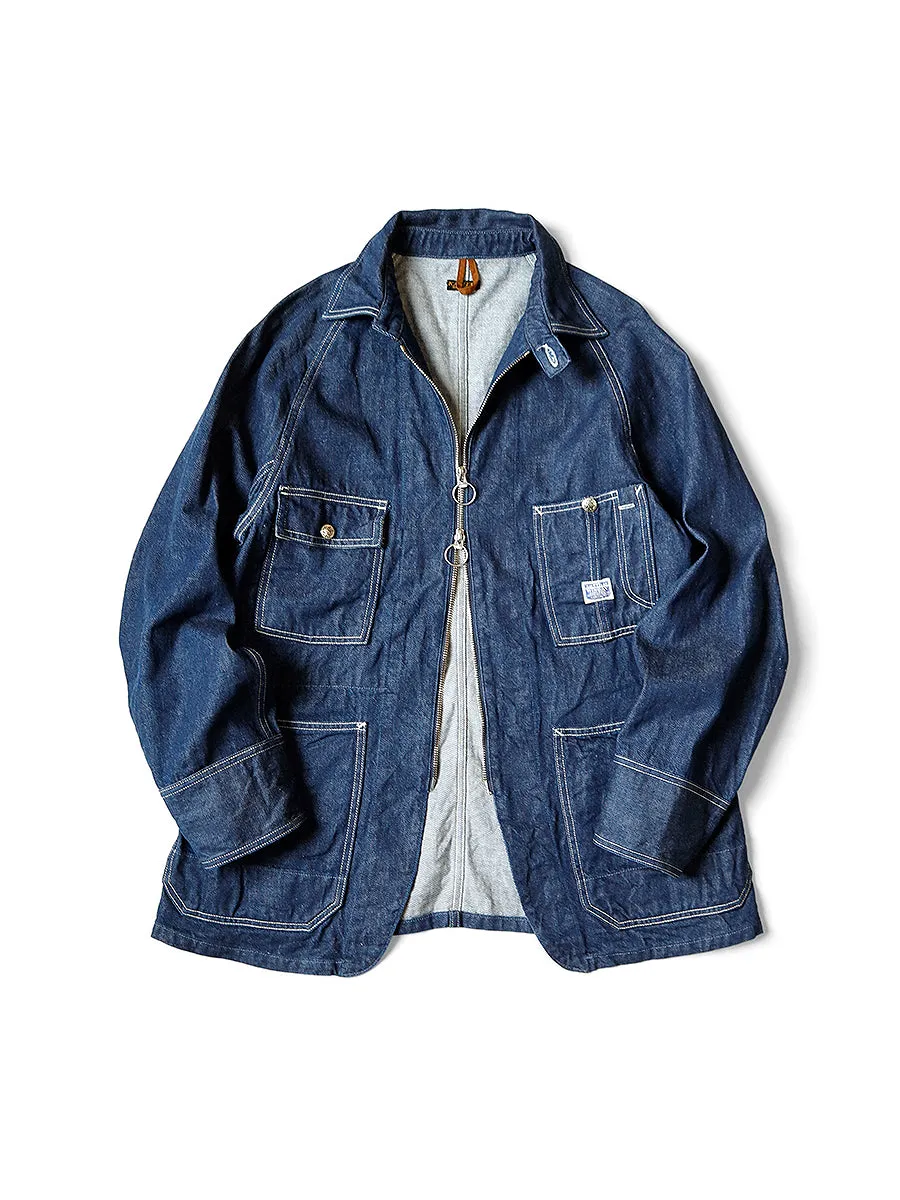 Kapital 11.5oz denim ZIPPER coverall Jacket