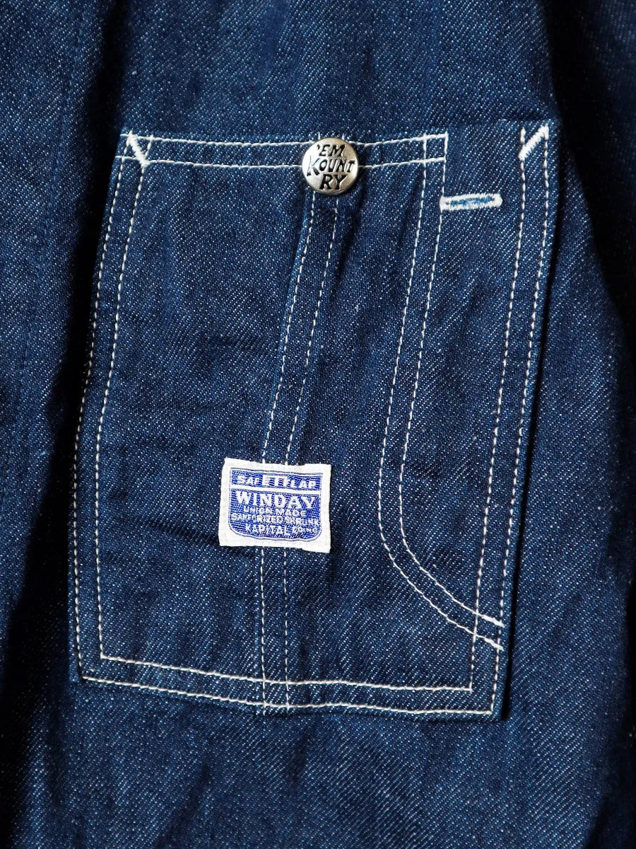 Kapital 11.5oz denim ZIPPER coverall Jacket