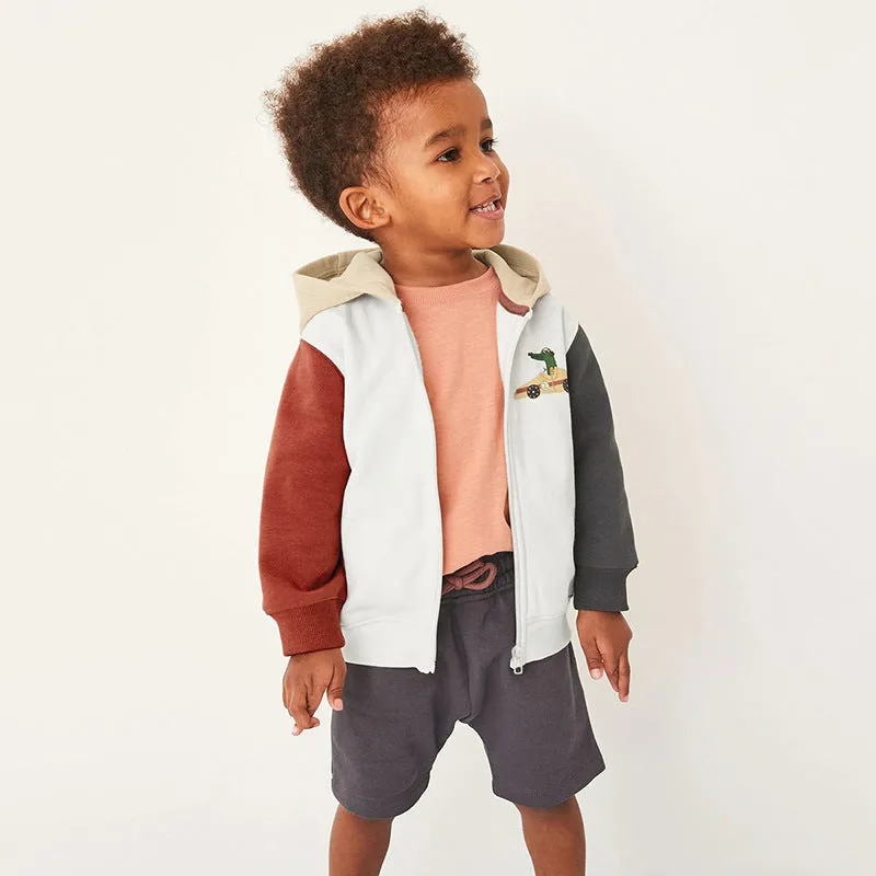 Kid Boys Color-blocking Crocodile Jackets Outwears Wholesale 231130274