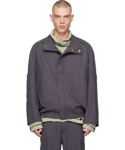 Kiko Kostadinov Gray Jacklight Parka