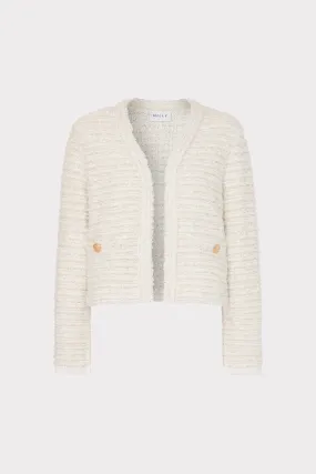 Knit Textured Boucle Cardigan Jacket