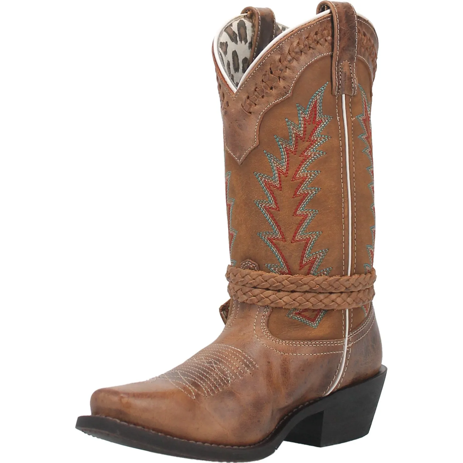 Laredo Womens Knot In Time Cowboy Boots Leather Tan