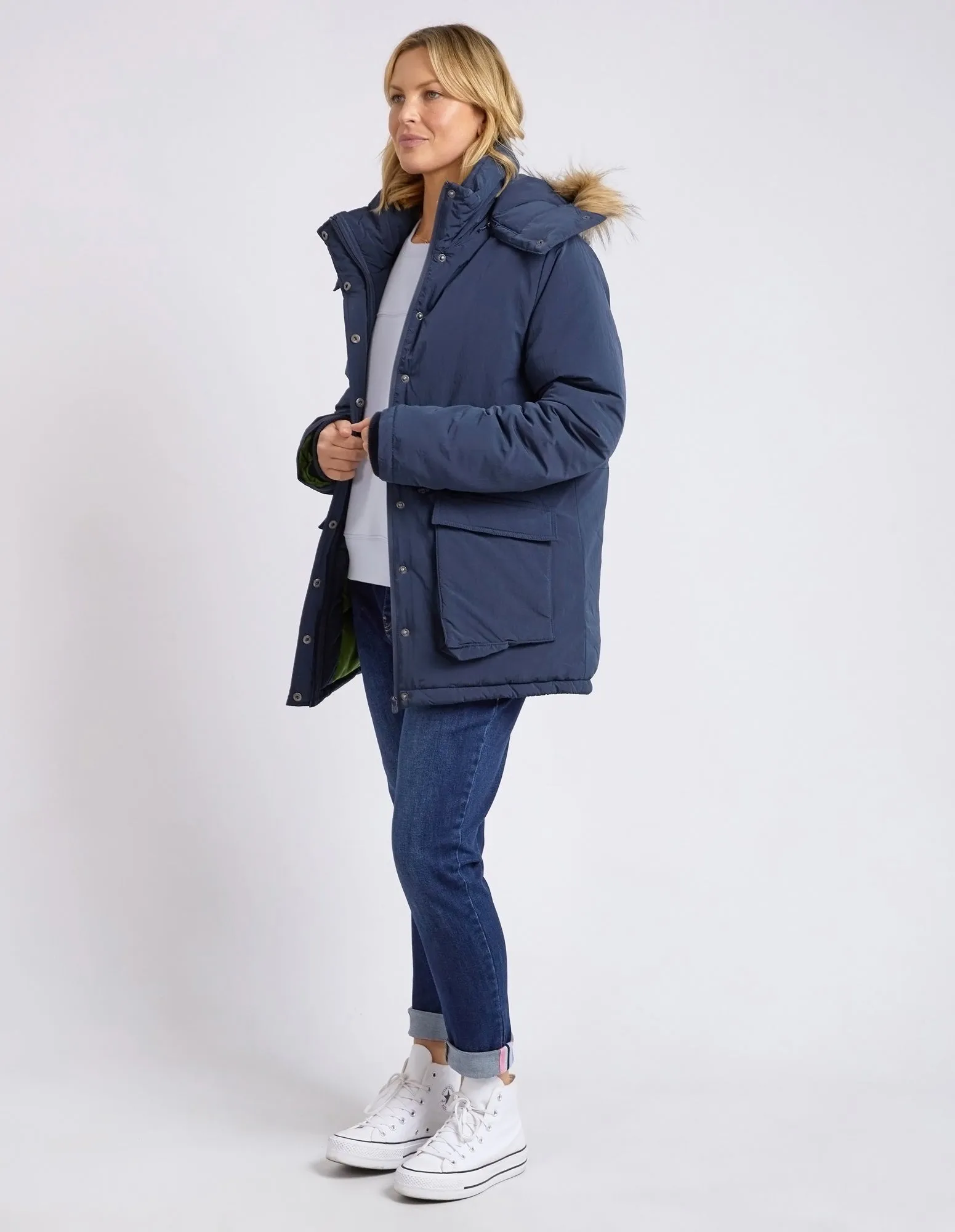 Madison Coat Dark Sapphire