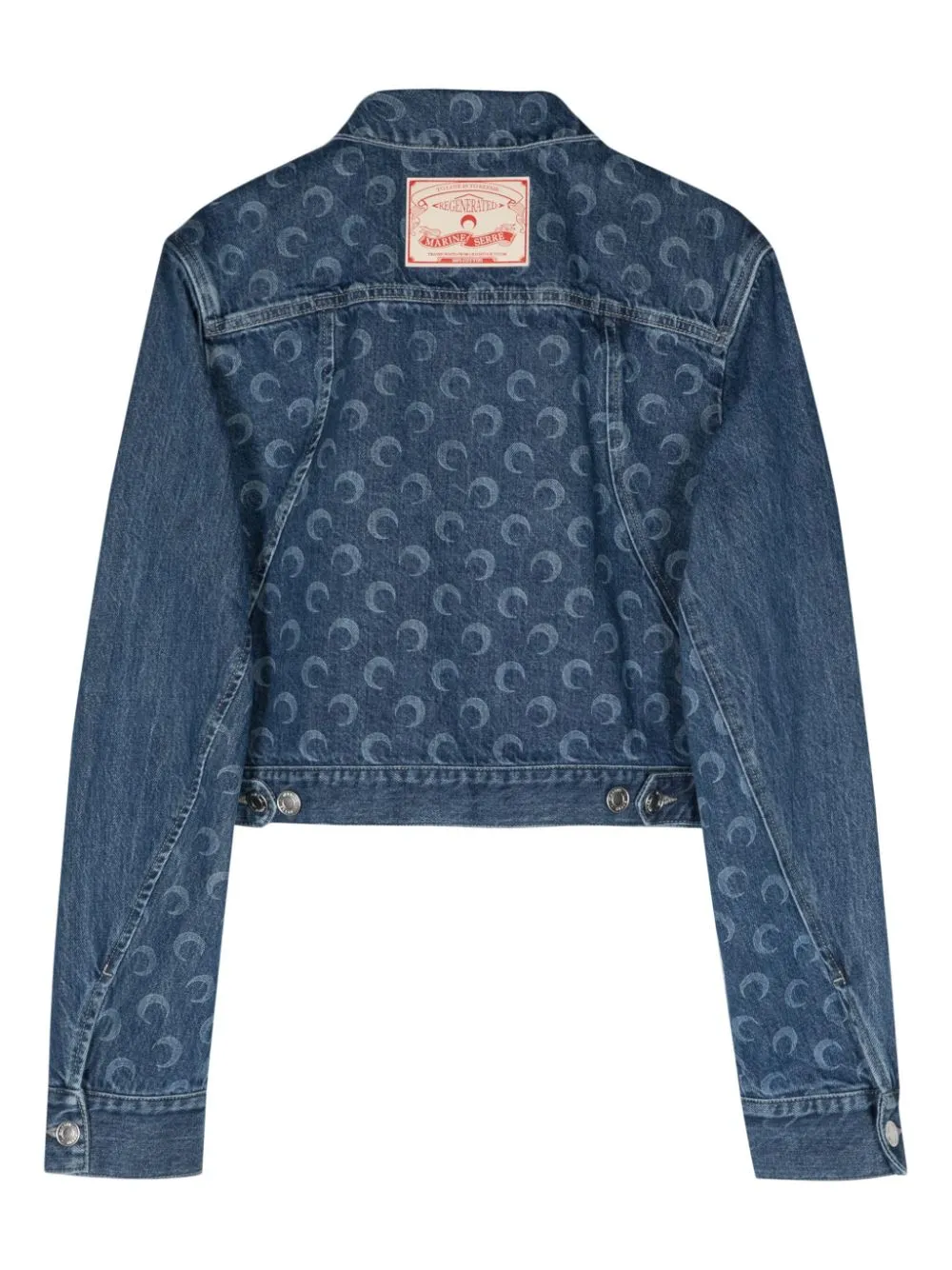 MARINE SERRE Blue Denim Jacket for Women - 24SS Collection