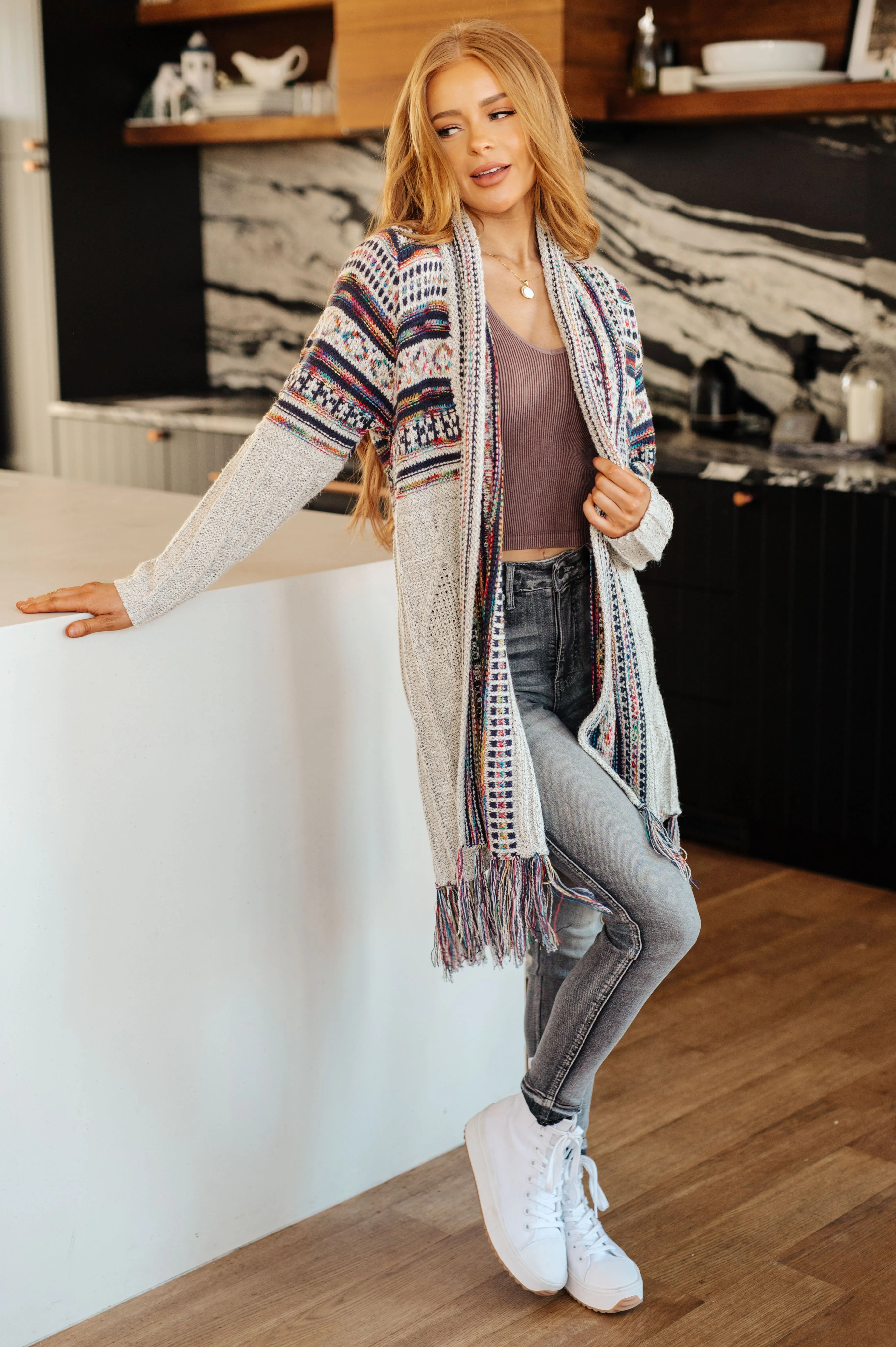 Maya Fringe Cardigan