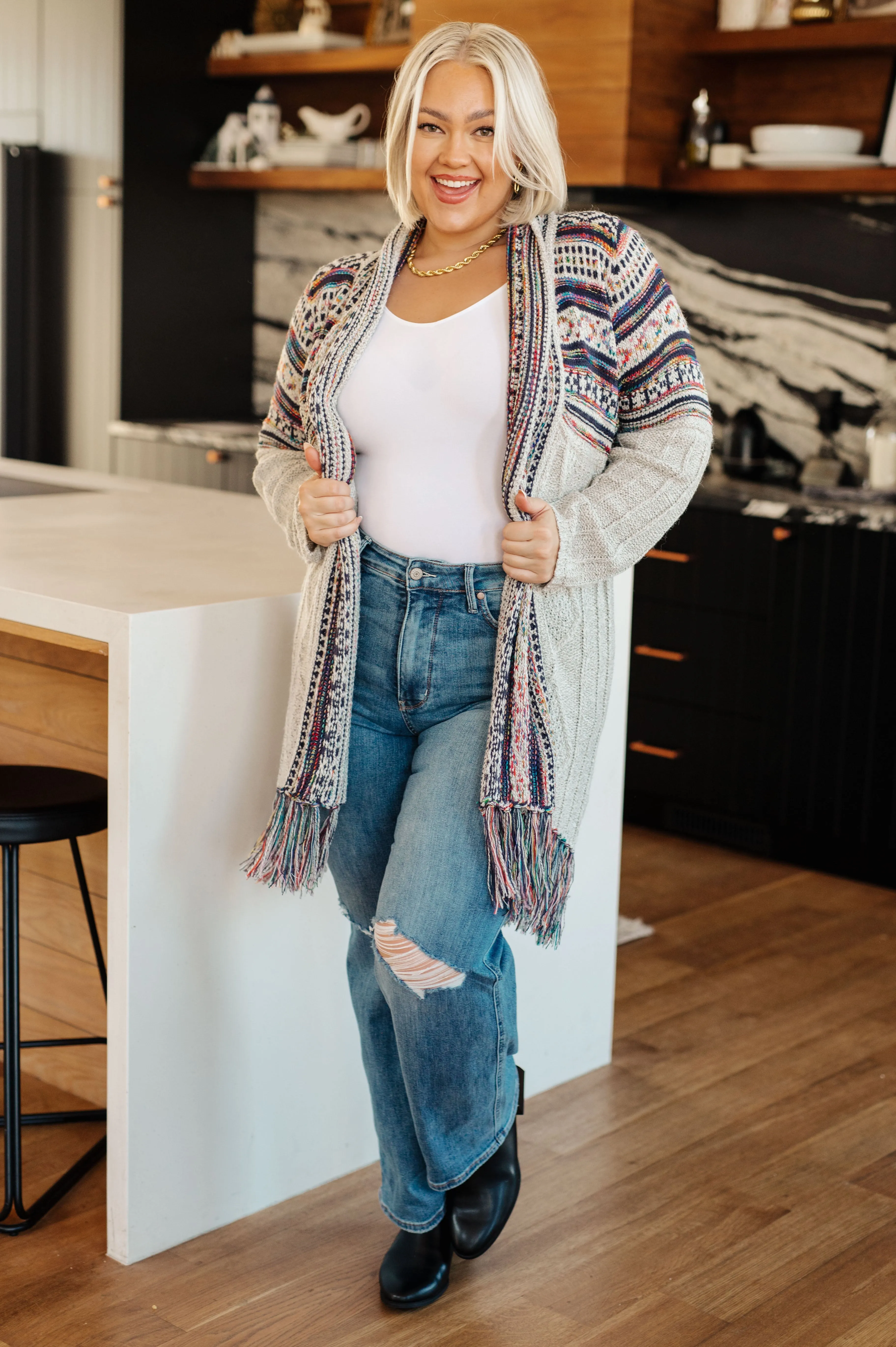 Maya Fringe Cardigan