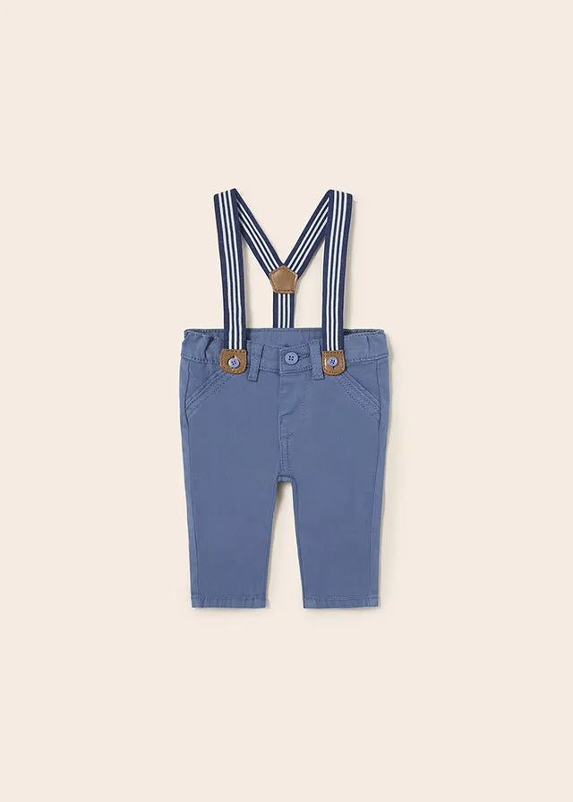 Mayoral Long trousers with suspenders for newborn boy - Imperial