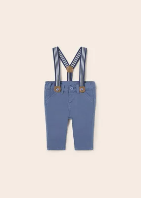 Mayoral Long trousers with suspenders for newborn boy - Imperial