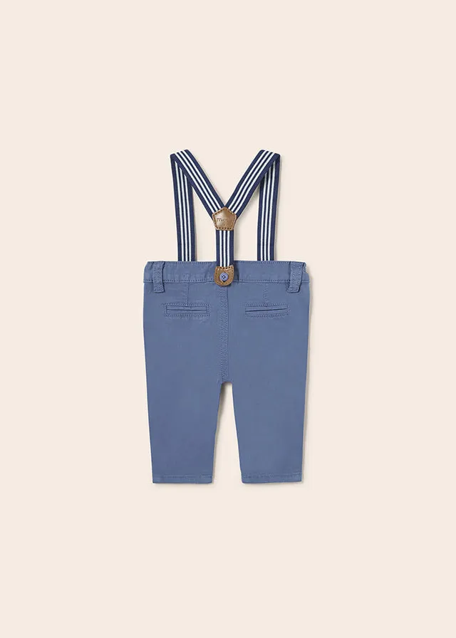 Mayoral Long trousers with suspenders for newborn boy - Imperial