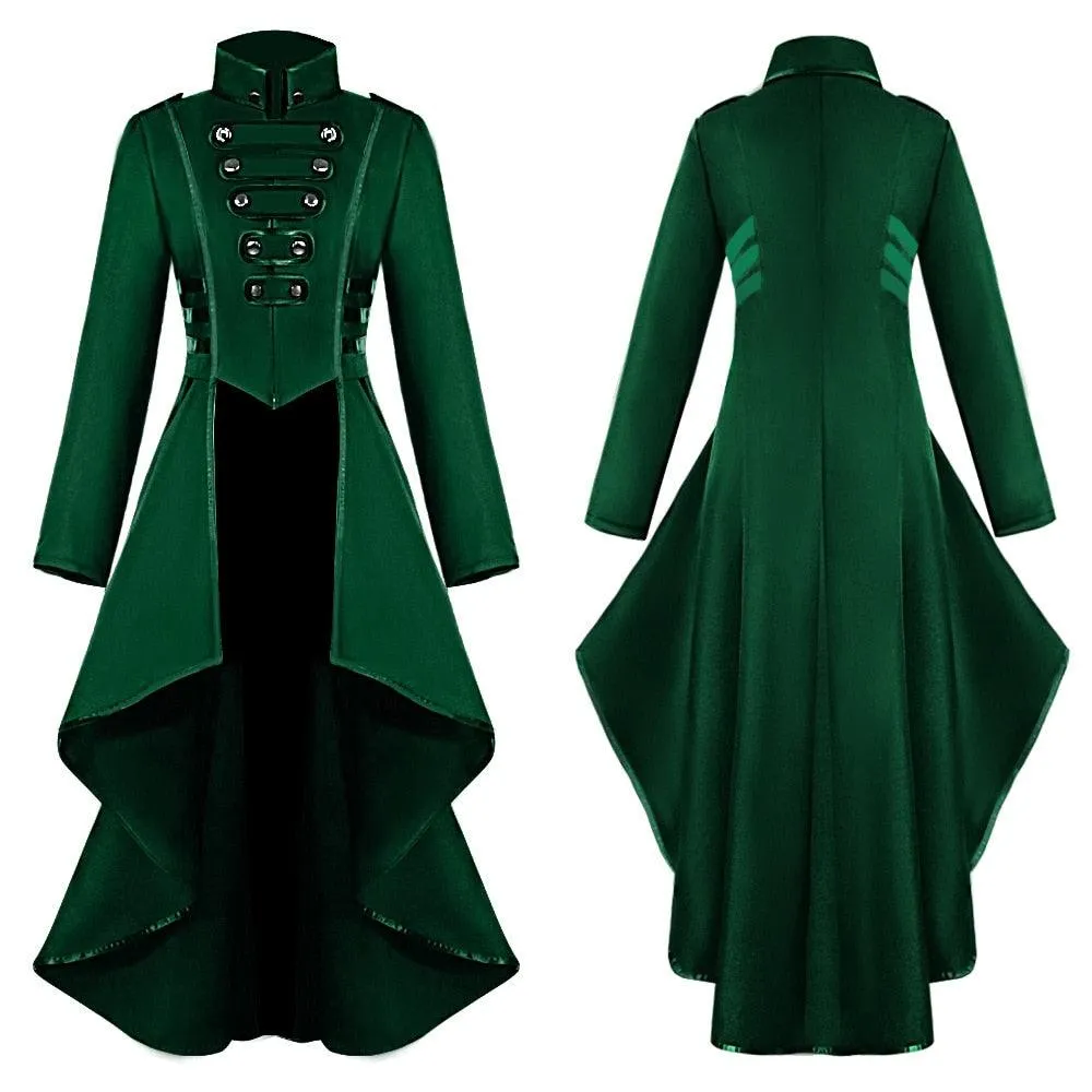 Medieval Victorian Costume Tuxedo Tailcoat Gothic Steampunk Trench Coat