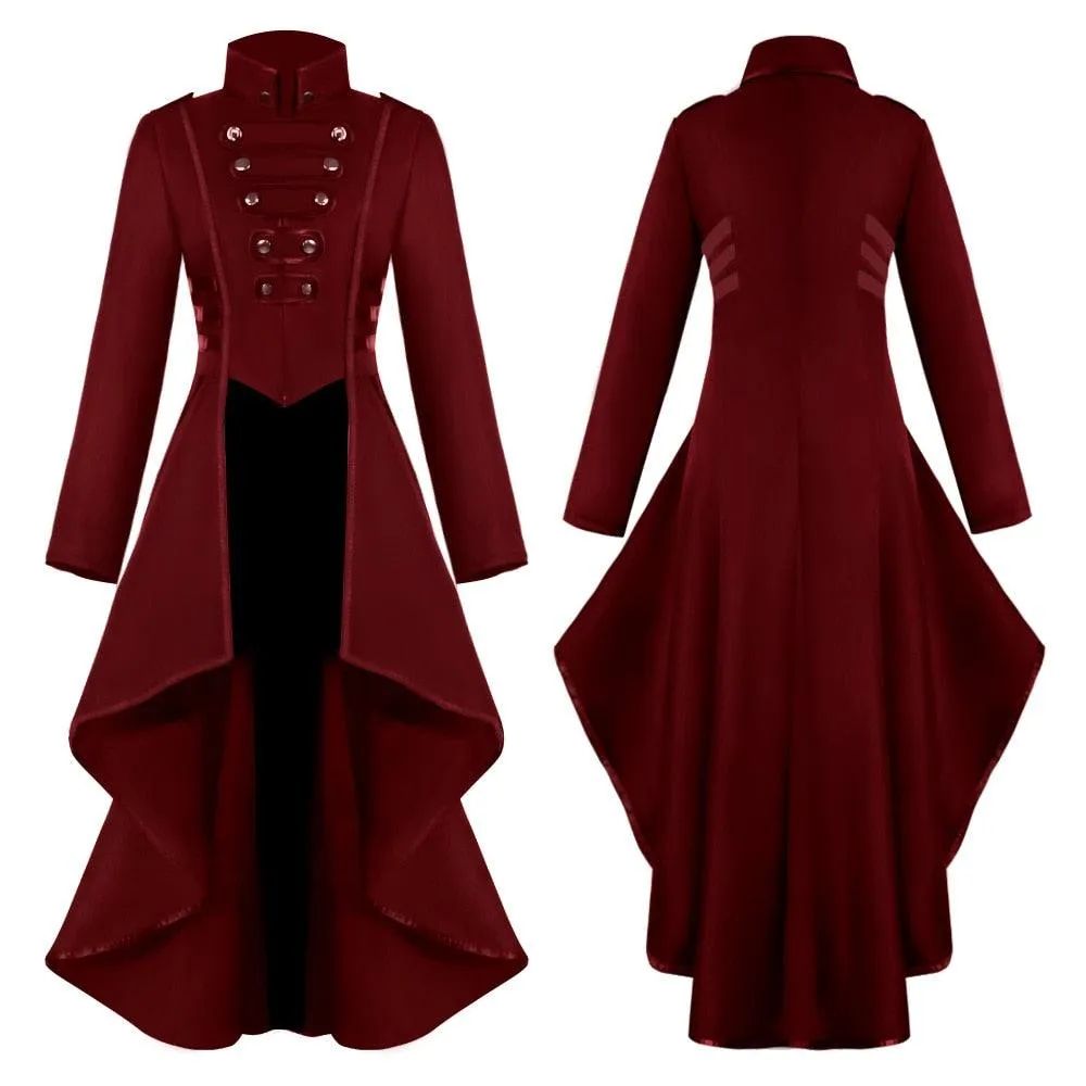 Medieval Victorian Costume Tuxedo Tailcoat Gothic Steampunk Trench Coat