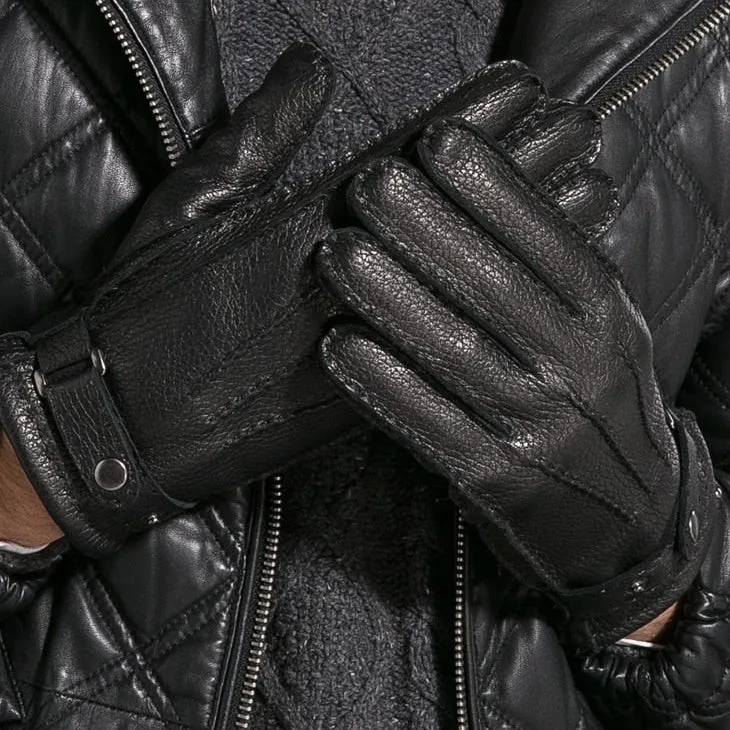 Men's Fashion Casual Driving Winter Genuine Leather Deerskin Gloves