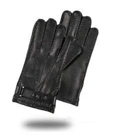 Men's Fashion Casual Driving Winter Genuine Leather Deerskin Gloves