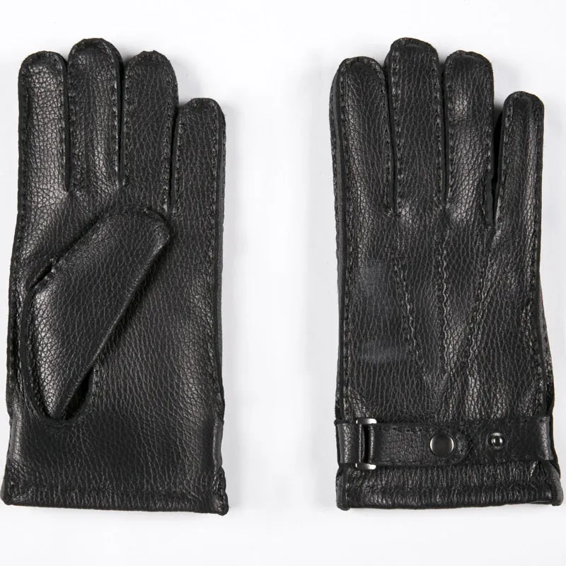 Men's Fashion Casual Driving Winter Genuine Leather Deerskin Gloves