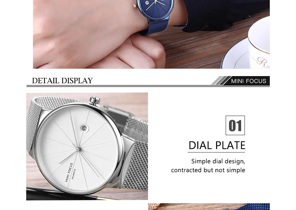 Men's Simple Casual Creative Luxury Steel Fashion Quartz Watches