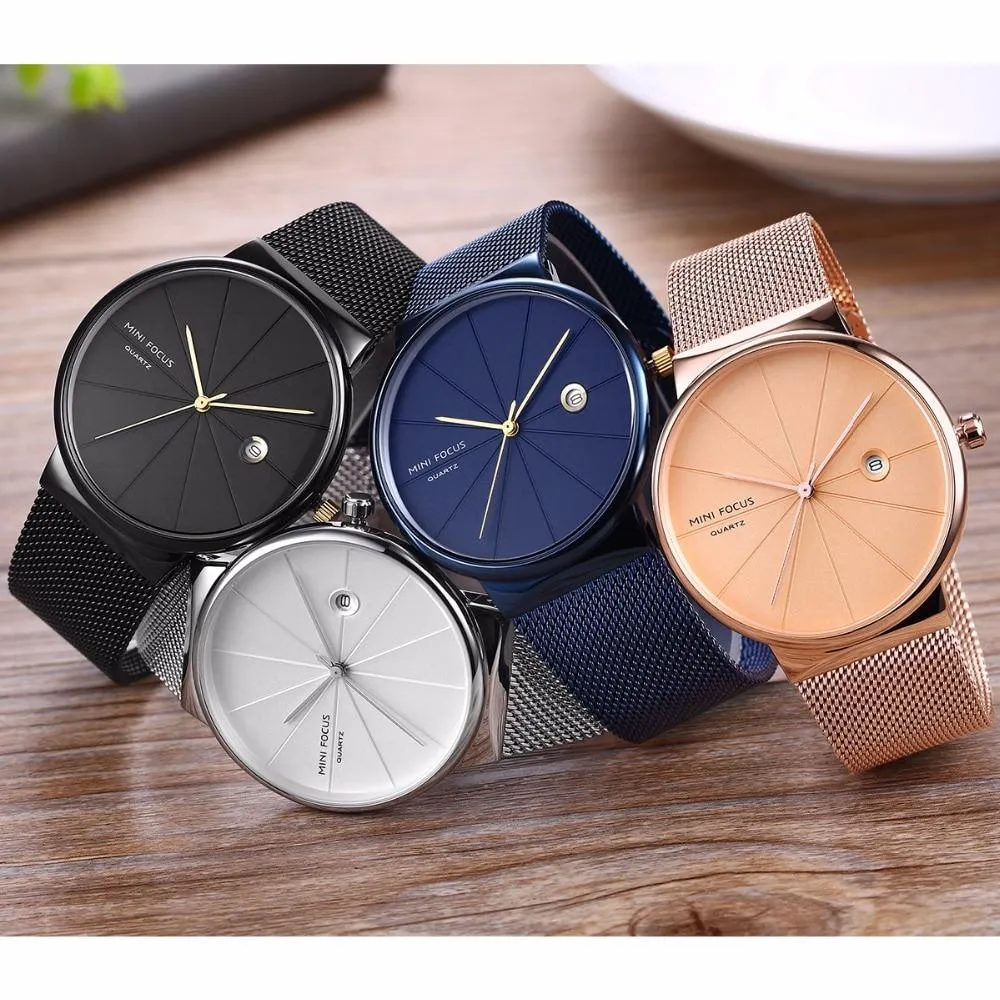 Men's Simple Casual Creative Luxury Steel Fashion Quartz Watches