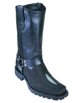 Men's Single Stone Stingray Motorcycle Boots