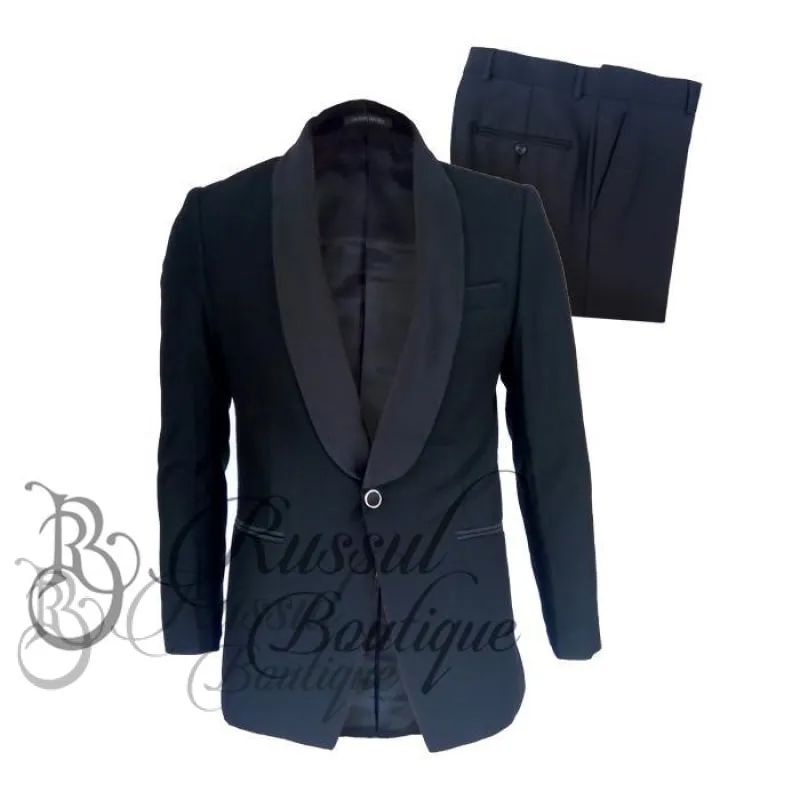 Men's Tuxedo with Single Button |Black