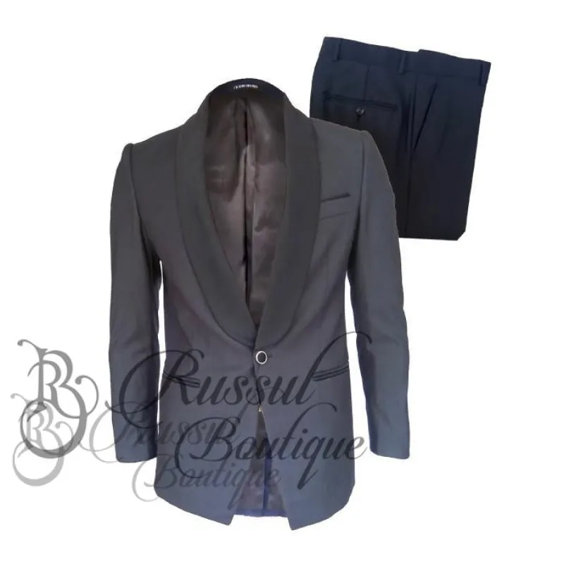 Men's Tuxedo with Single Button |Grey