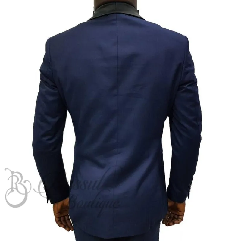 Men's Tuxedo with Single Button |NavyBlue