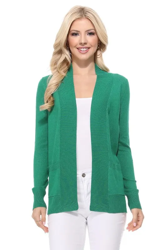 Molly Open Front  Sweater Knit Cardigan