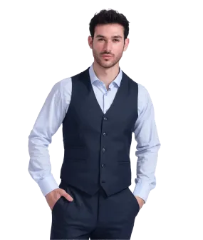 Mottled Waistcoat - Navy