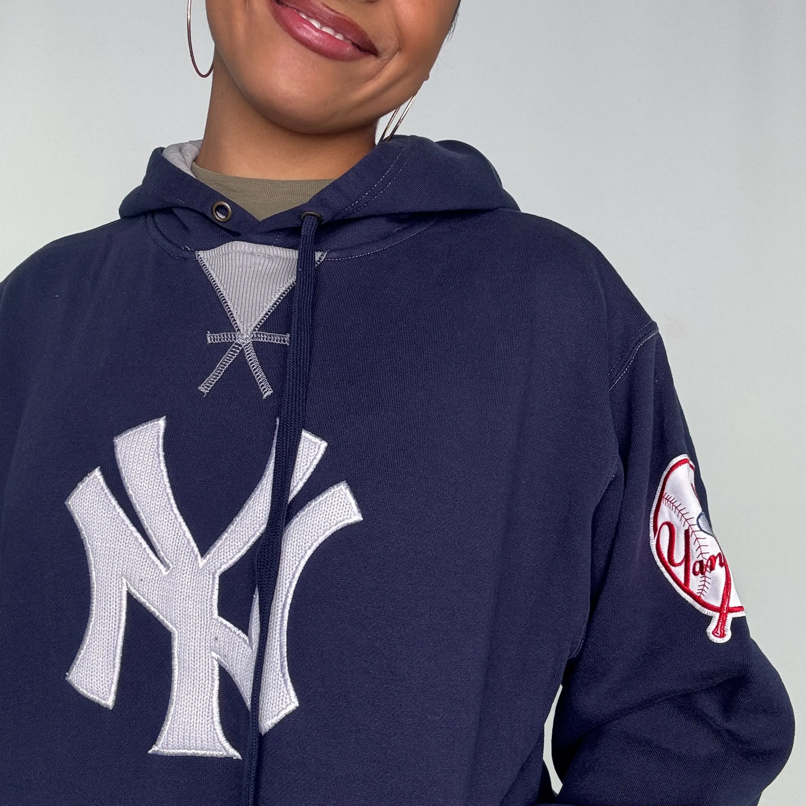 Navy Blue y2ks Yankees Hoodie (M)