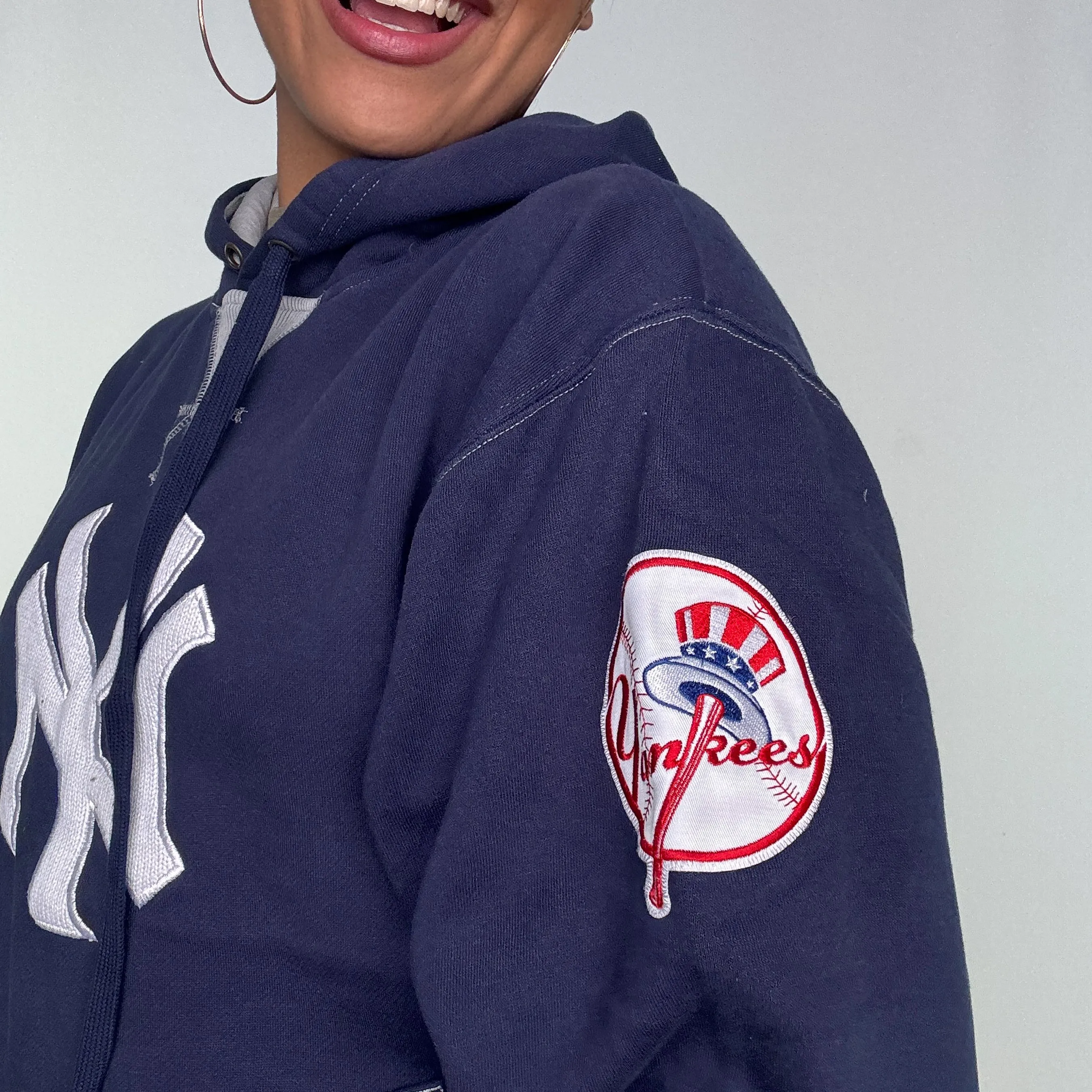 Navy Blue y2ks Yankees Hoodie (M)