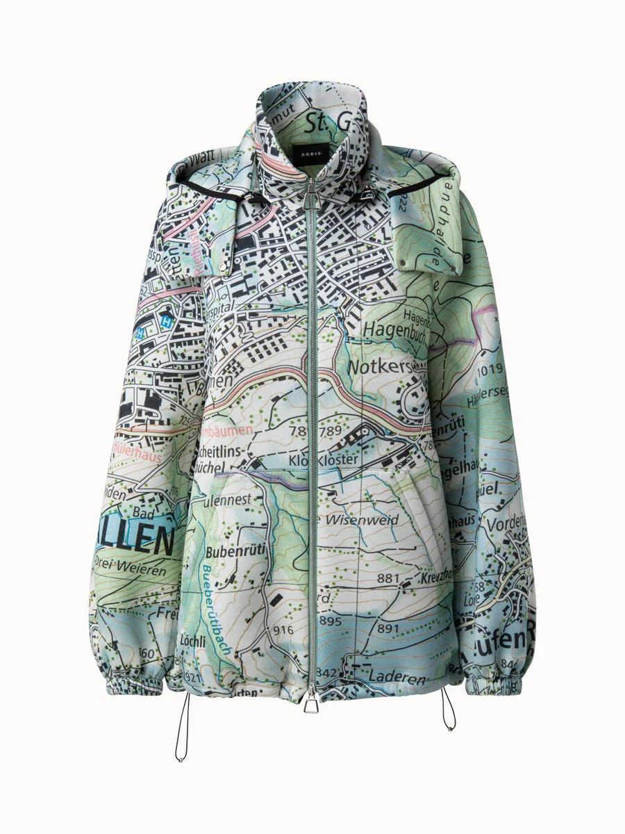 Neoprene Parka St. Gallen Map Print