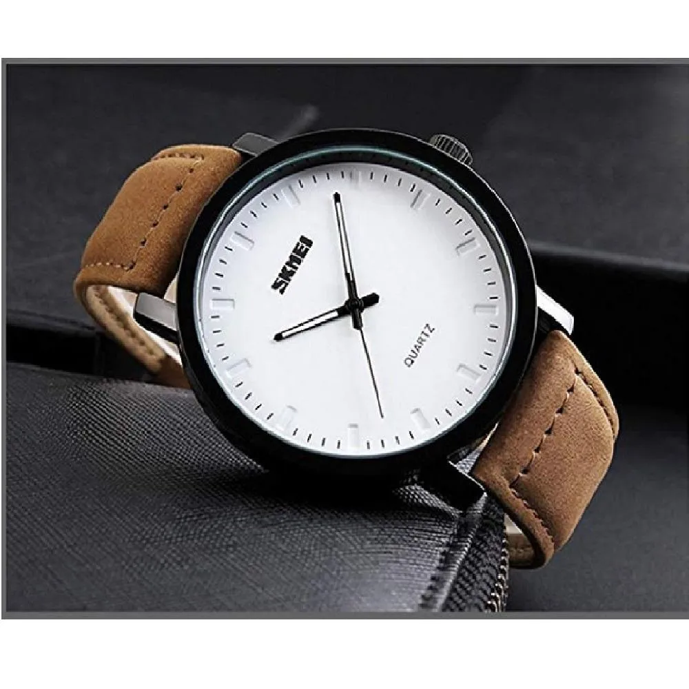 New Business Casual Leather Simple Fashion Band Wrist Watch