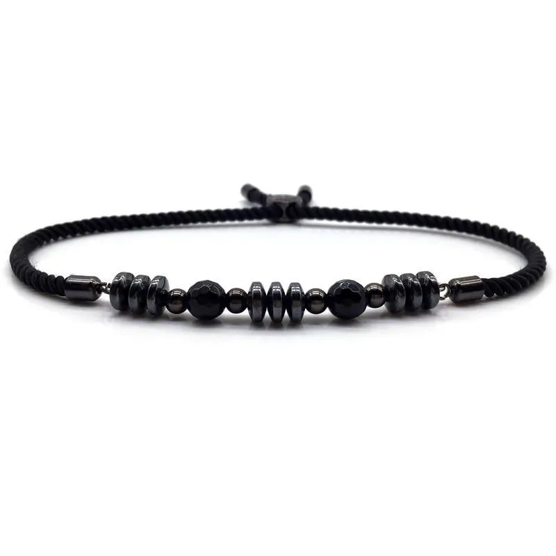 New Fashion Casual Simple Rope Stone Charm Bead Bracelet