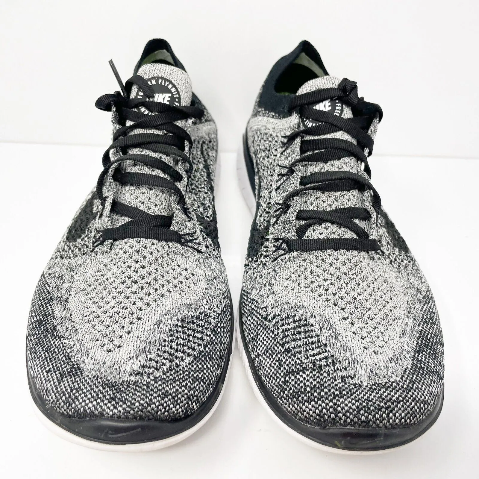 Nike Mens Free Run Flyknit 2018 942838-101 Gray Running Shoes Sneakers Size 9.5