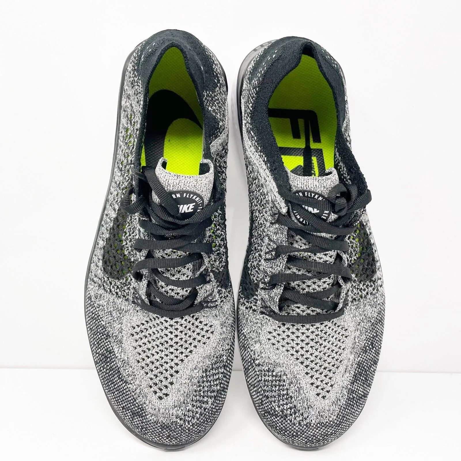 Nike Mens Free Run Flyknit 2018 942838-101 Gray Running Shoes Sneakers Size 9.5