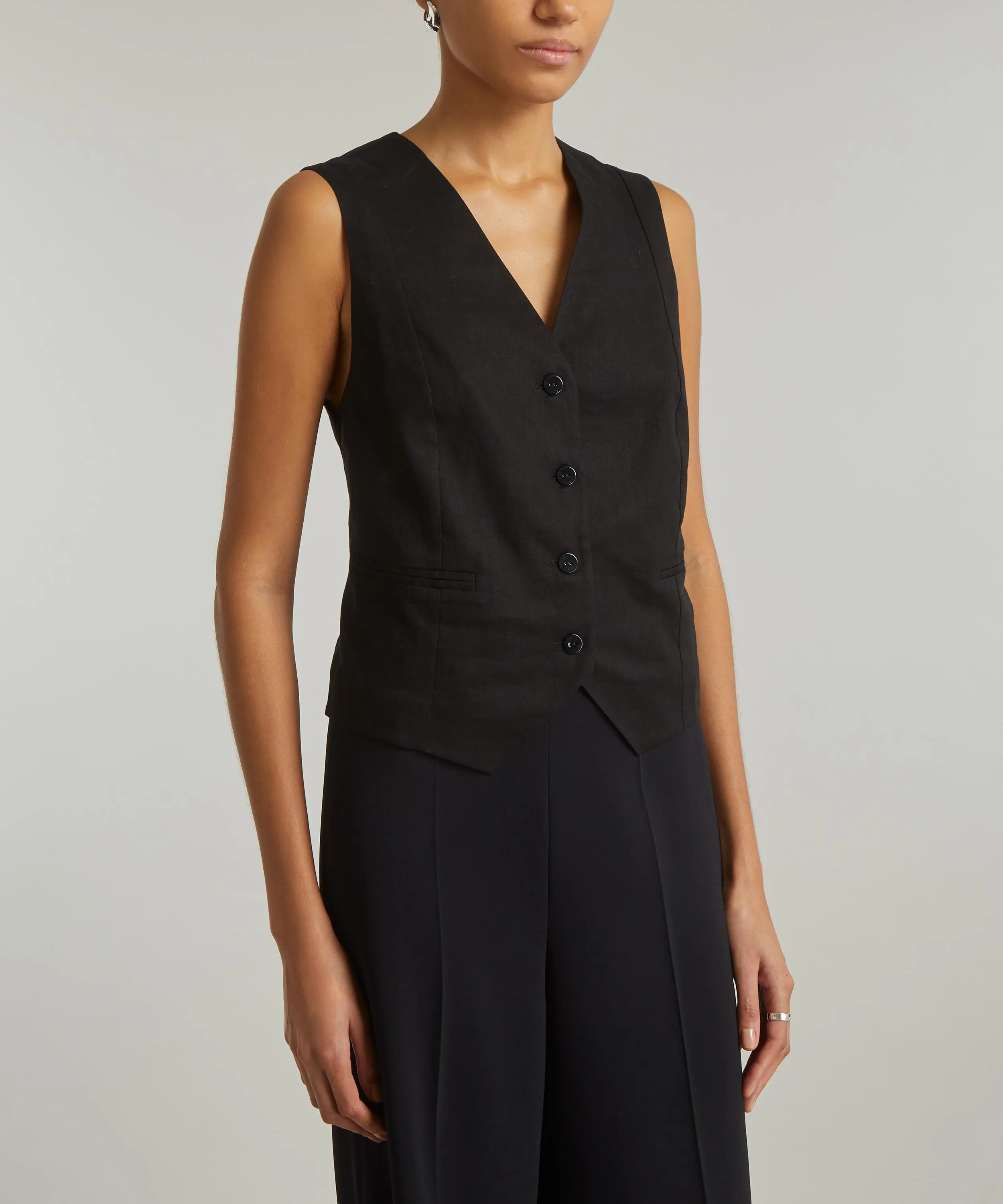 Norah Linen Mix Waistcoat