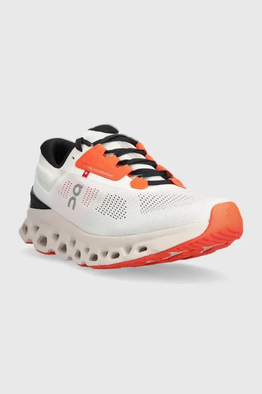 On-running running shoes Cloudstratus 3 white color