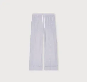 Organic Basics Core Sleep Pants Blue Stripe