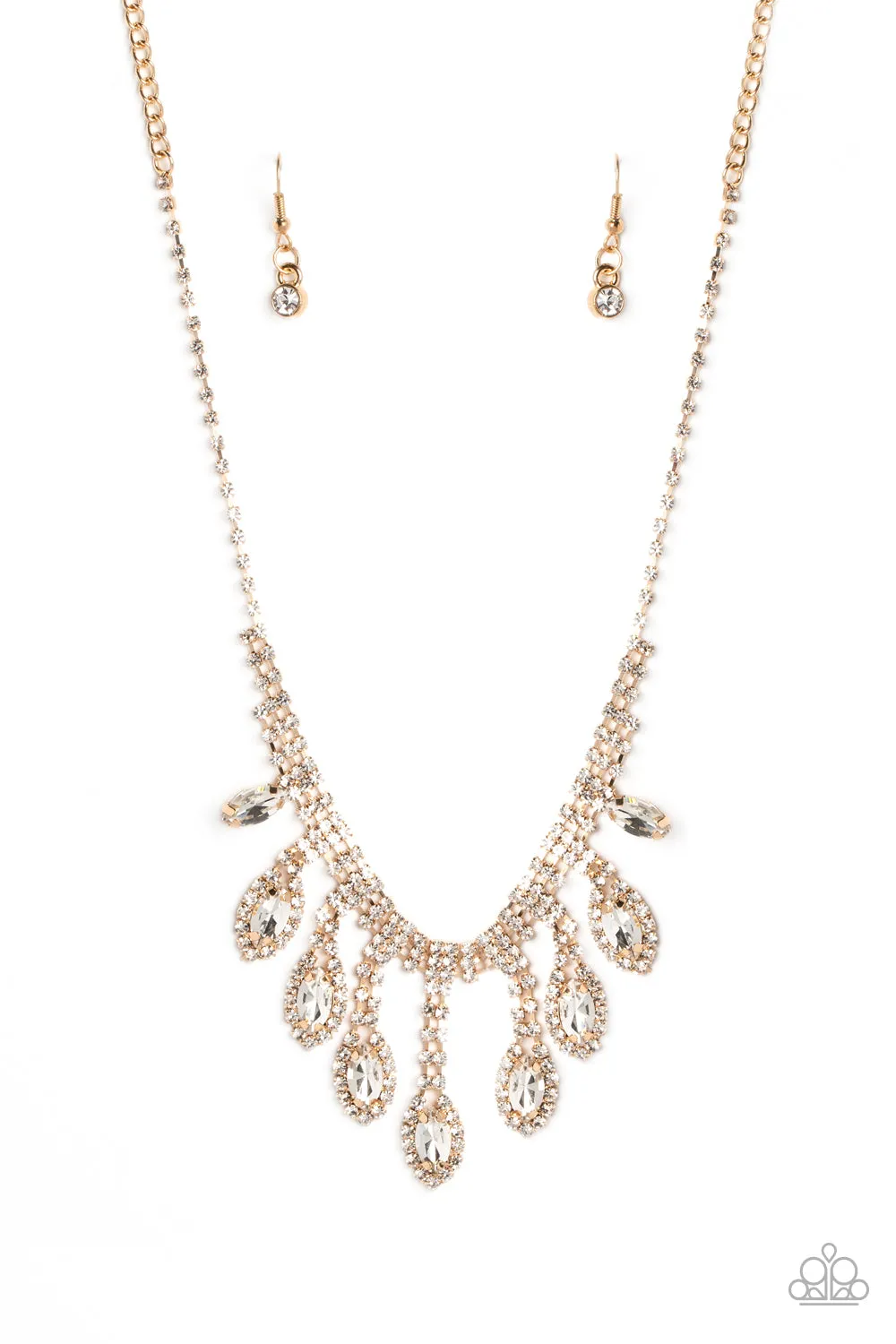 Paparazzi REIGNING Romance - Gold Necklace