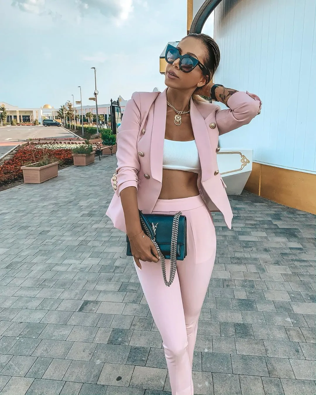 Perlina Pink  Two Piece Set