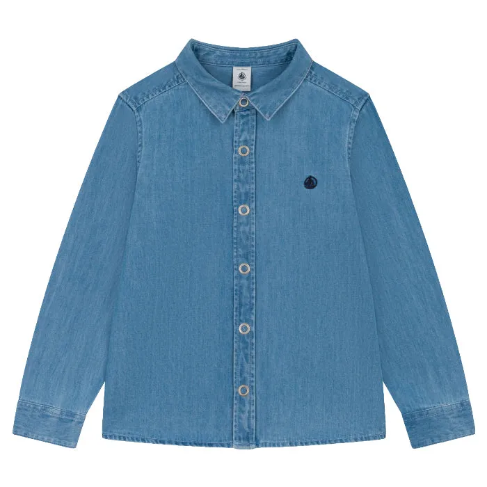 Petit Bateau Child Lord Shirt Denim Blue