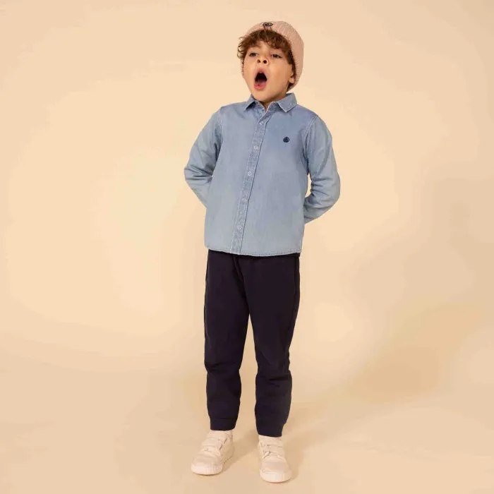 Petit Bateau Child Lord Shirt Denim Blue