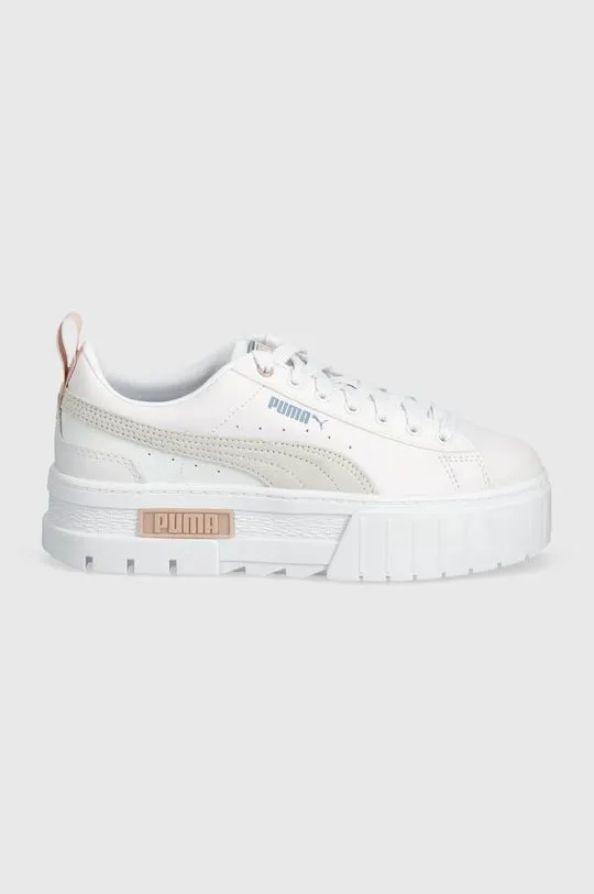 Puma shoes Mayze Lth white color