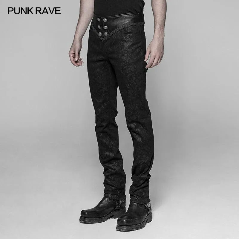 Punk Rave Rock Gothic Retro Slim-Fitting Men Pants