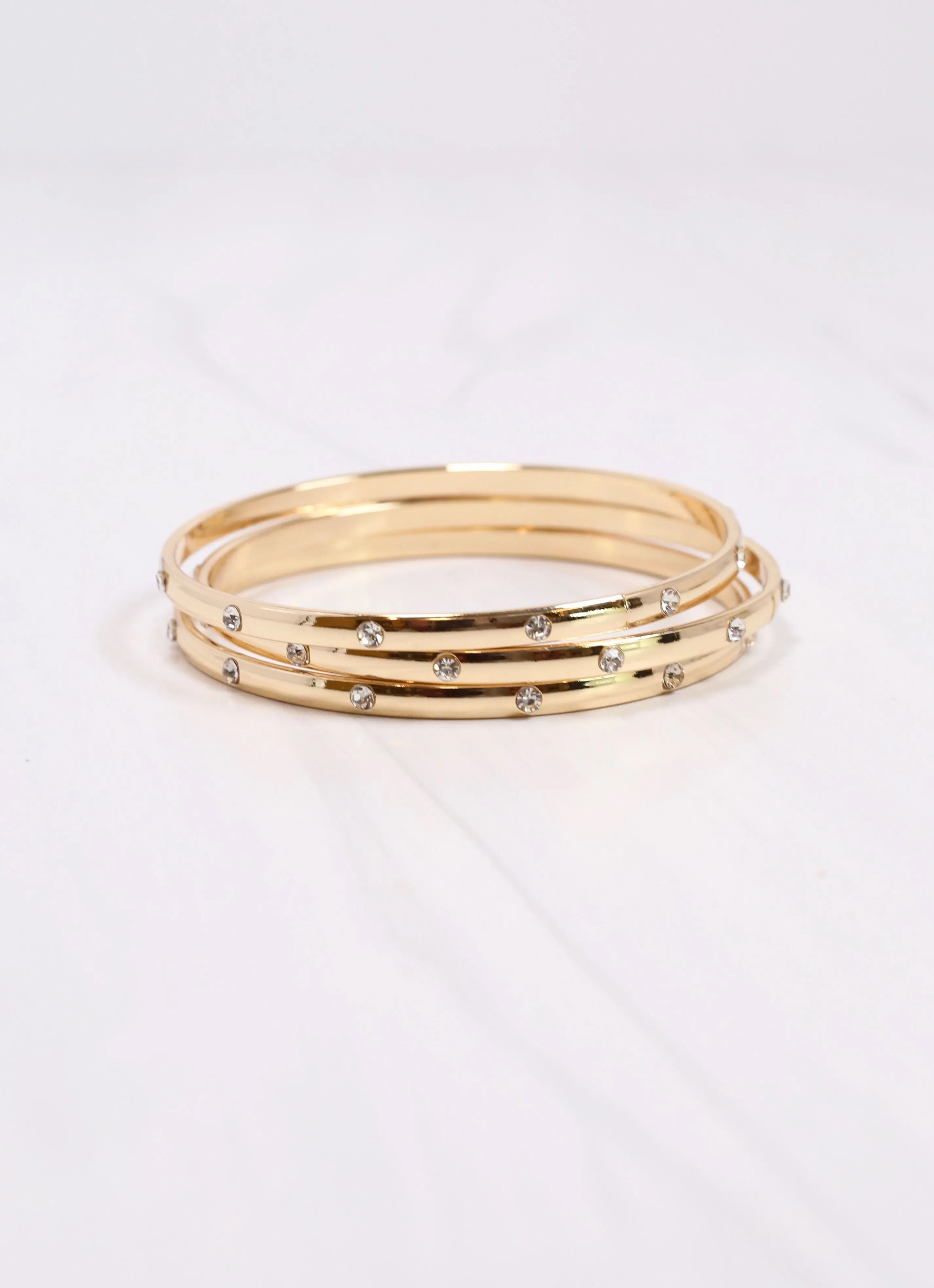 Ritter CZ Bangle Set GOLD