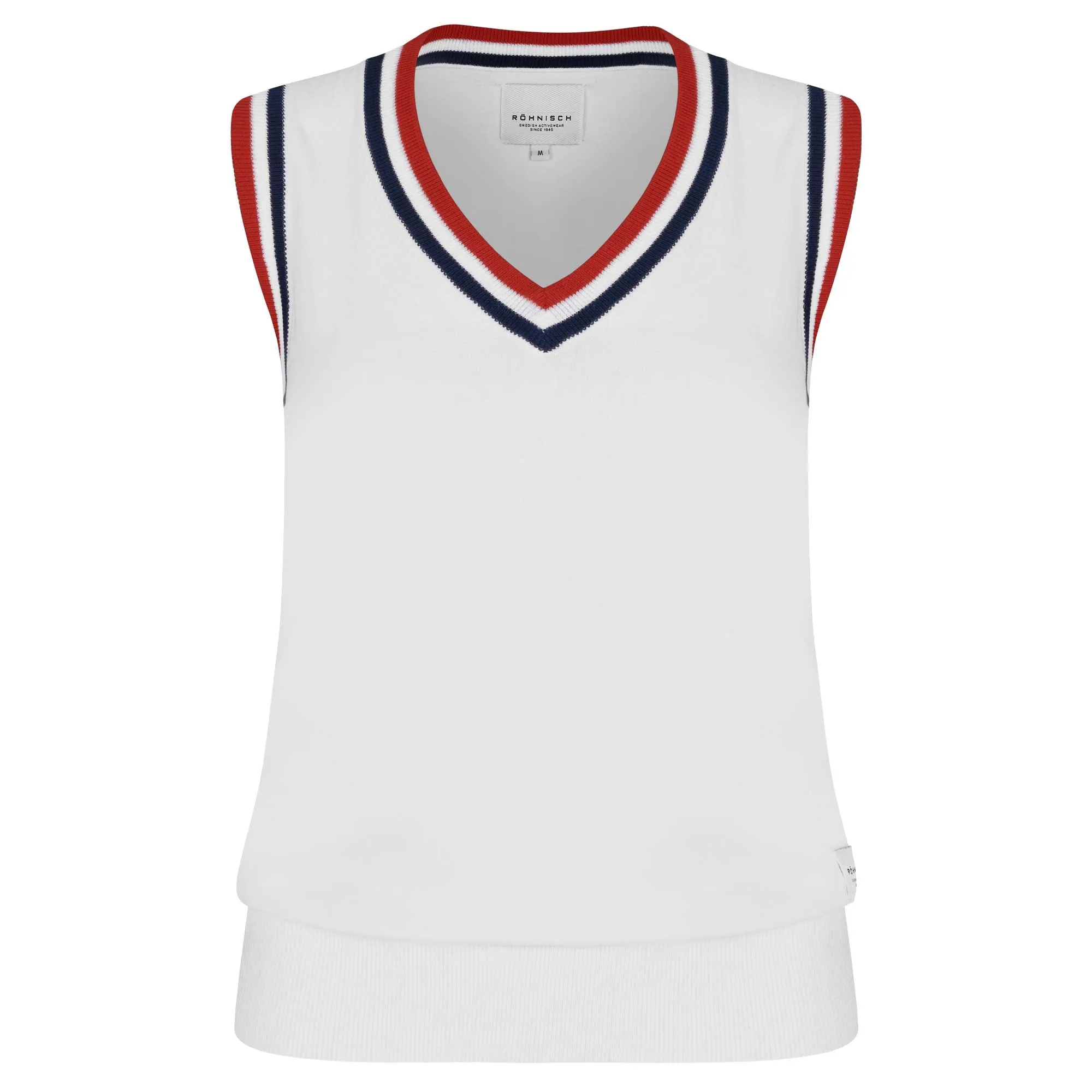 Rohnisch Adele Knitted Ladies Golf Vest White