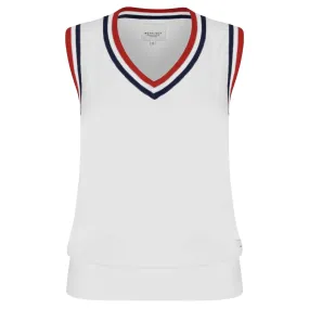 Rohnisch Adele Knitted Ladies Golf Vest White