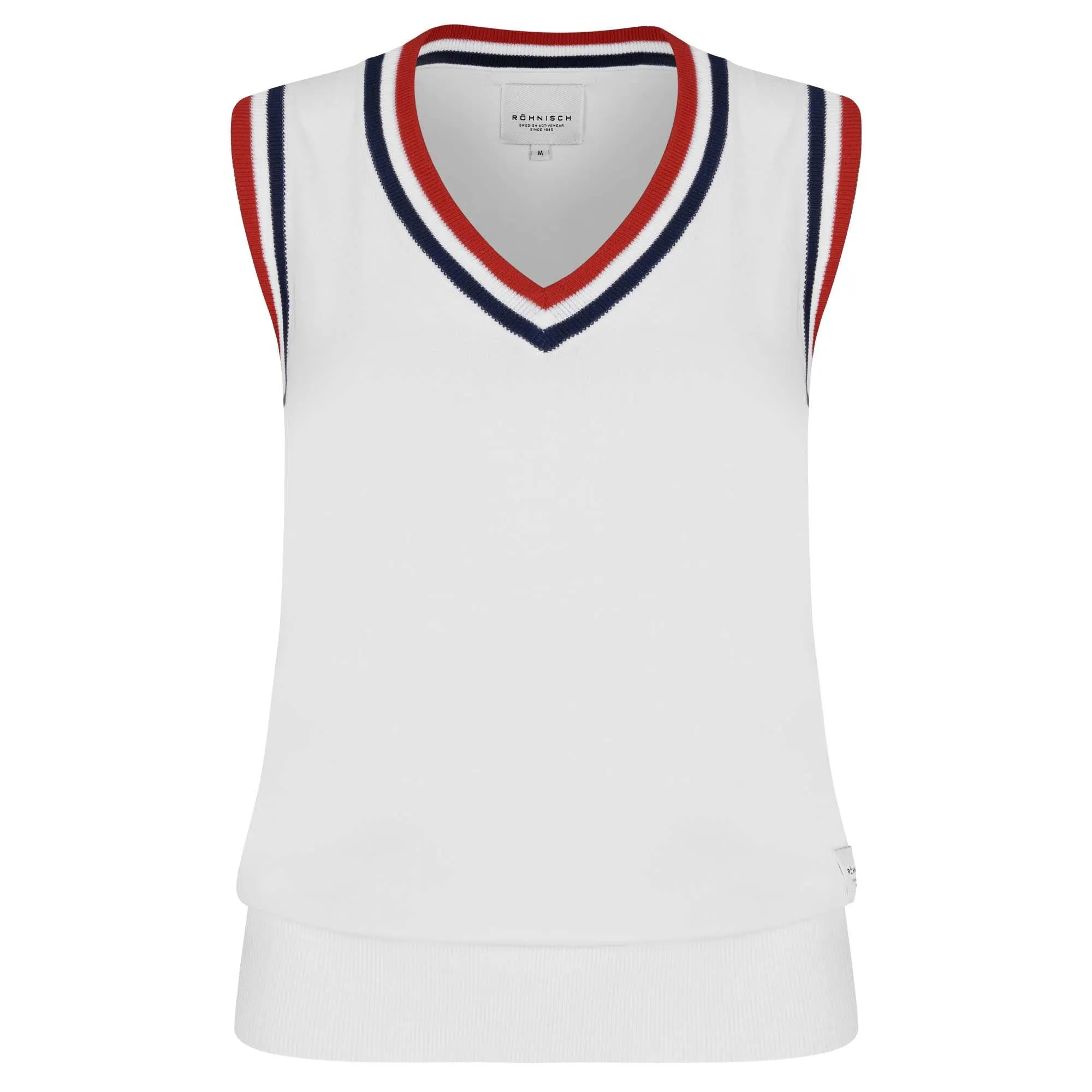 Rohnisch Adele Knitted Ladies Golf Vest White