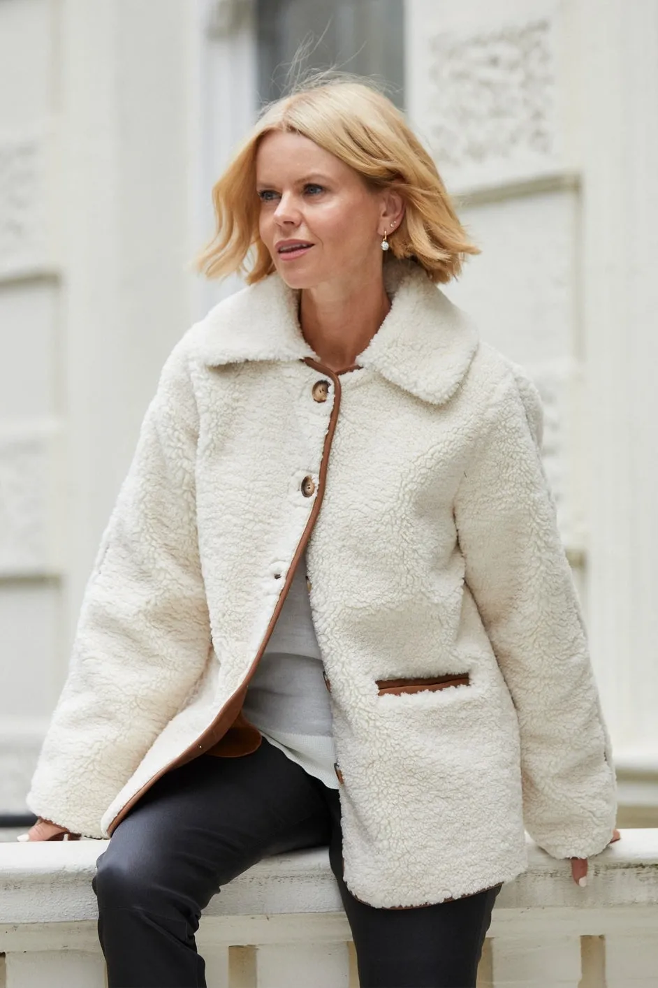 Sabina Borg Coat - Ecru