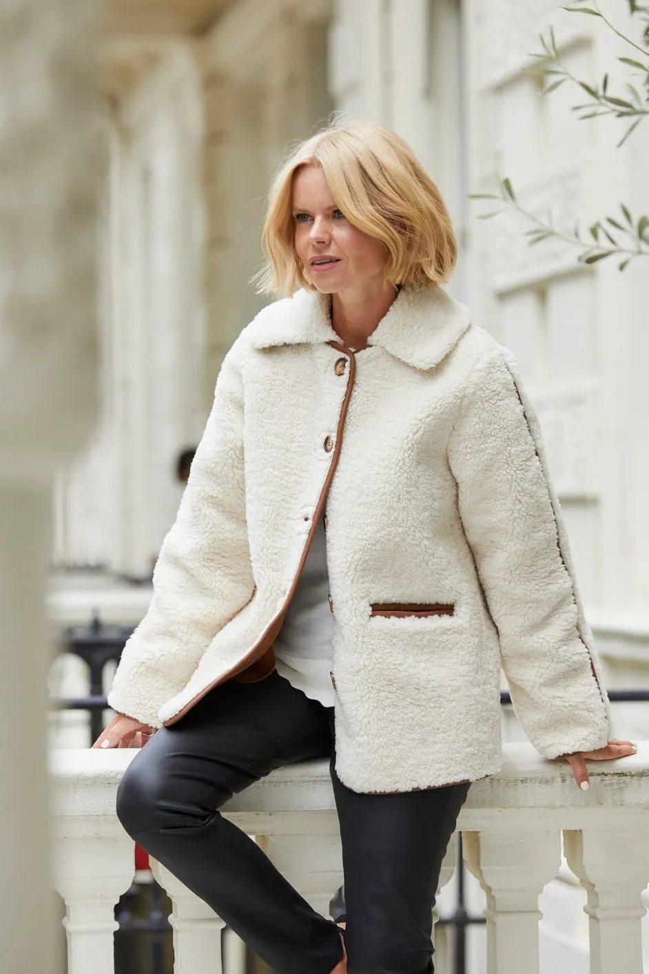 Sabina Borg Coat - Ecru